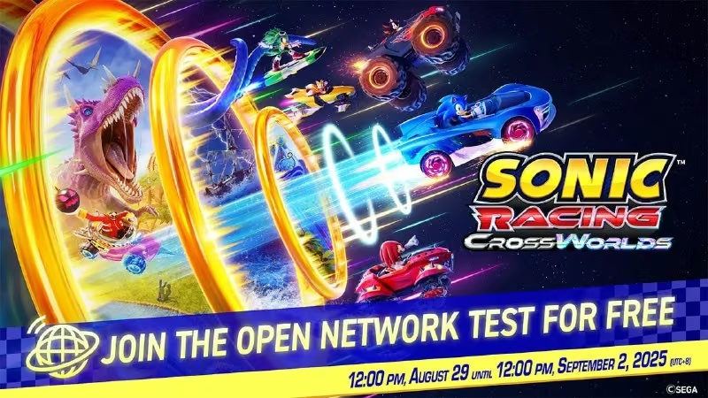 Безкоштовні вихідні у Sonic Racing: CrossWorlds на Nintendo Switch