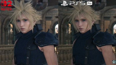 Final Fantasy VII Rebirth: Порівняння графіки Switch 2 та PS5 Pro