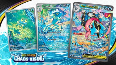 Нові карти Froakie та Mega Greninja ex представлені для Pokémon TCG