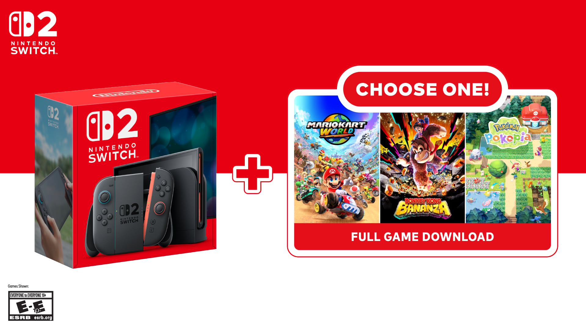 Nintendo анонсувала бандл Switch 2 «Choose Your Game»