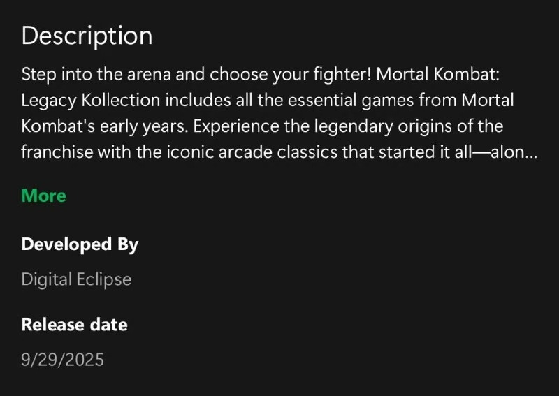 Mortal Kombat Legacy Kollection: у мережі з'явилася дата виходу збірки