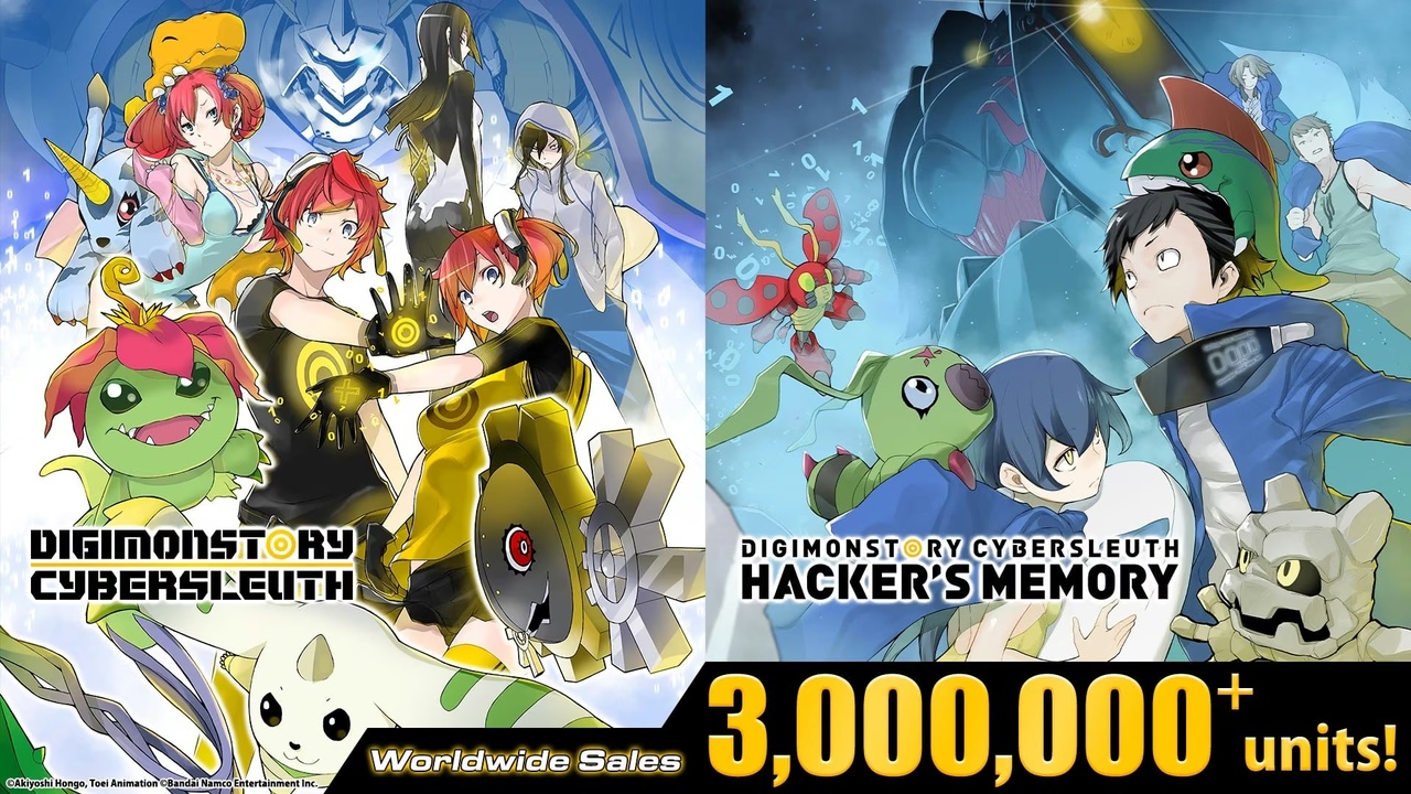 Продажі серії Digimon Story: Cyber Sleuth перевищили 3 мільйони копій