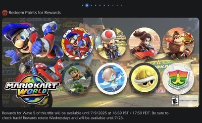 Нові іконки Mario Kart World у Nintendo Switch Online