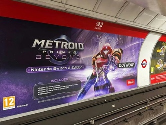 Помилкова реклама Metroid Prime 4 Beyond у лондонському метро