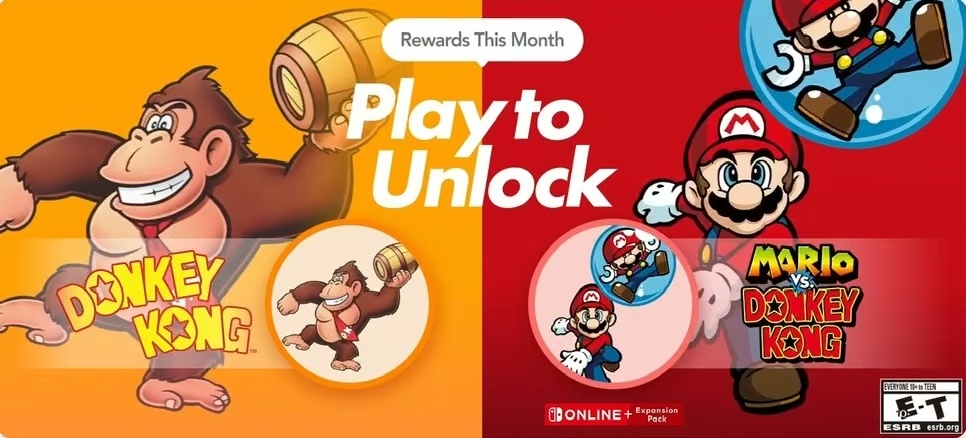 Нові іконки Donkey Kong та Mario vs. Donkey Kong додано до Nintendo Switch Online