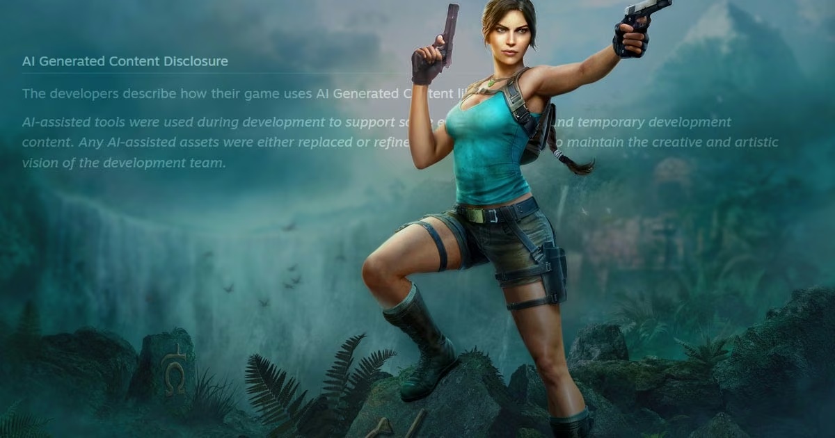 Tomb Raider: Legacy of Atlantis отримала дисклеймер про використання ШІ
