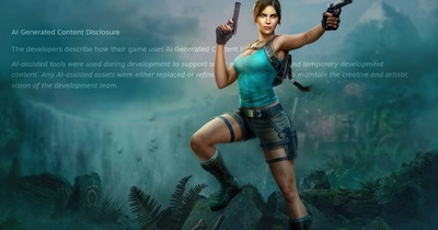 Tomb Raider: Legacy of Atlantis отримала дисклеймер про використання ШІ