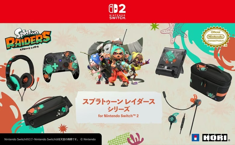HORI розкриває лінійку аксесуарів Splatoon Raiders для Nintendo Switch 2