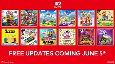 Nintendo оновила ігри для покращення сумісності зі Switch 2