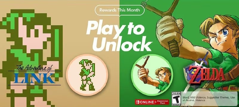 Нові іконки The Legend of Zelda для підписників Nintendo Switch Online