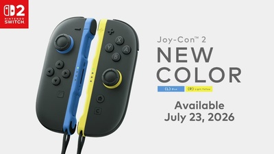 Nintendo Switch 2 отримає нові сині та світло-жовті Joy-Con 2