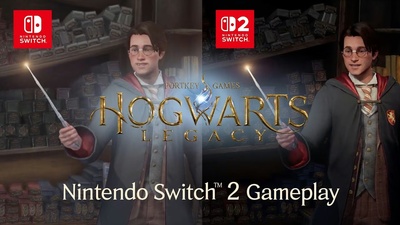 Порівняння Hogwarts Legacy на Switch та Switch 2