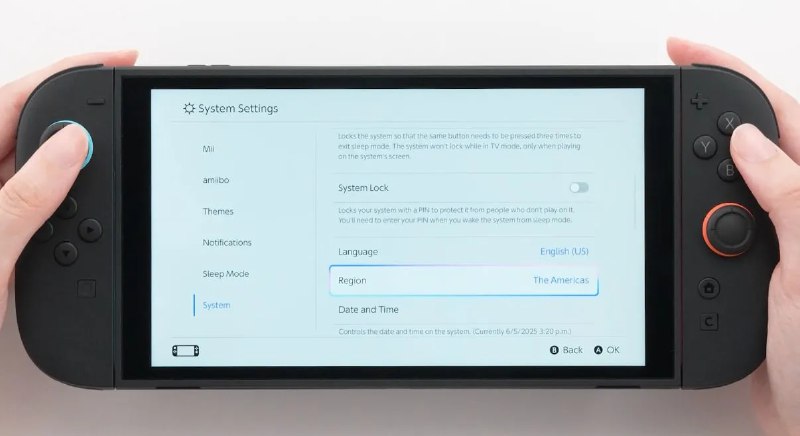 На Nintendo Switch 2 можна буде встановити PIN-код