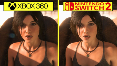 Rise of the Tomb Raider: порівняння графіки Switch 2 та Xbox 360