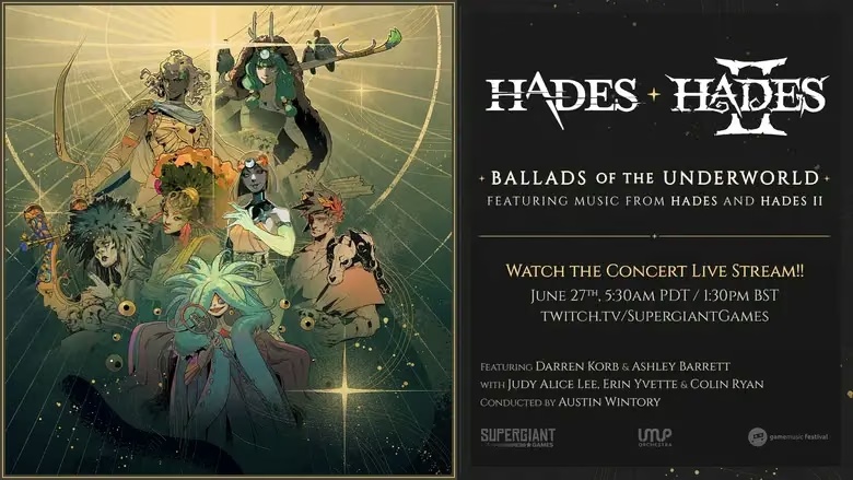 Supergiant Games анонсували трансляцію оркестрового концерту Hades