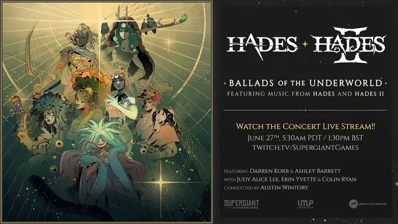Supergiant Games анонсували трансляцію оркестрового концерту Hades