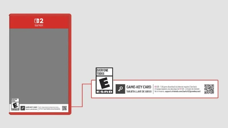 Картки Game-Key для Switch 2 не будуть прив'язані до акаунтів