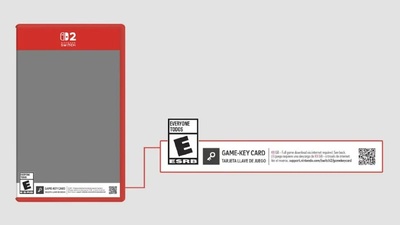 Картки Game-Key для Switch 2 не будуть прив'язані до акаунтів