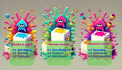 Результати спеціальних номінацій Всеукраїнського турніру зі Splatoon 3