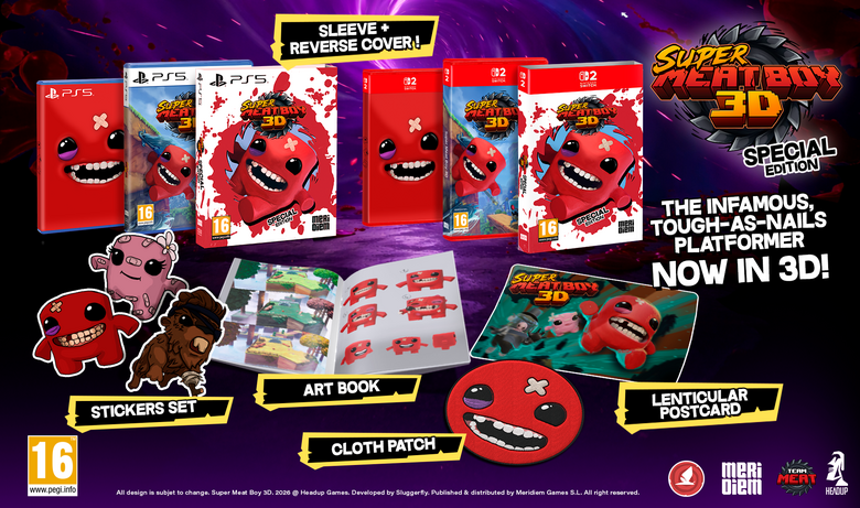 Фізичне видання Super Meat Boy 3D вже доступне для Switch 2