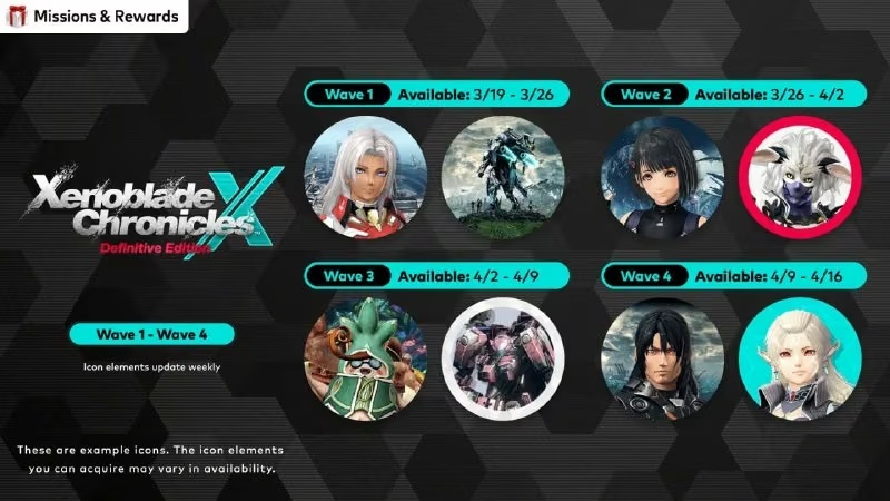 Нові іконки Xenoblade Chronicles X: Definitive Edition для передплатників NSO