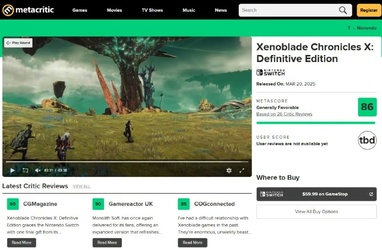 Перші огляди Xenoblade Chronicles X: Definitive Edition: оцінки та деталі