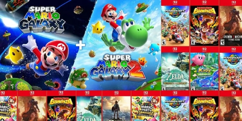ТОП-20 найпопулярніших ігор для Nintendo Switch та Switch 2
