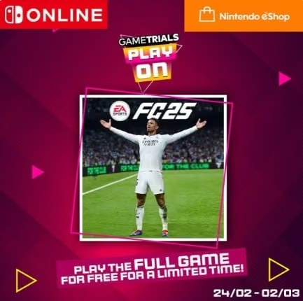 Передплатники Nintendo Switch Online отримають безкоштовний доступ до FC25