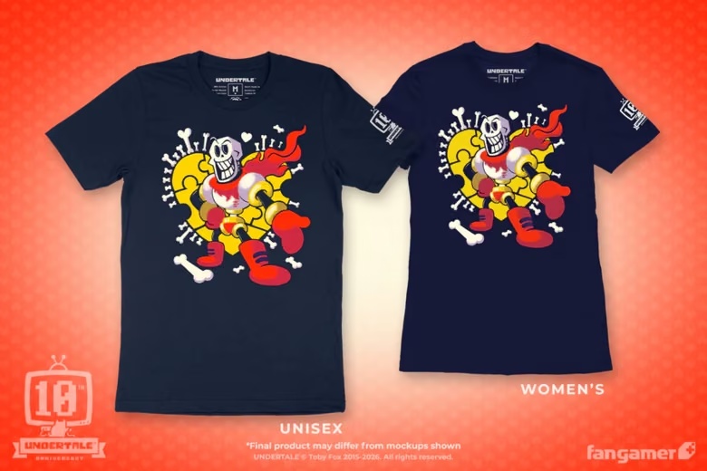 Fangamer перевипускає класичні футболки Undertale до 10-ї річниці гри
