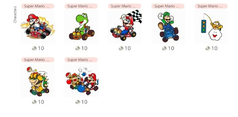 Ексклюзивні іконки Super Mario Kart для підписників Nintendo Switch Online
