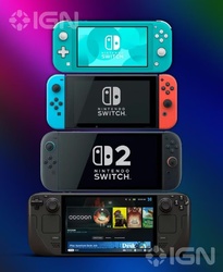IGN порівняли розміри Nintendo Switch 2 з оригінальною Switch та Steam Deck