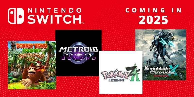 Календар релізів Nintendo Switch на 2025 рік: головні новинки