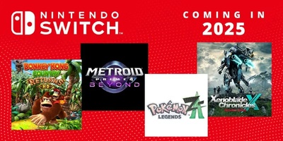 Календар релізів Nintendo Switch на 2025 рік: головні новинки