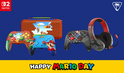 Turtle Beach анонсувала контролер та гарнітуру в стилі Маріо для Switch та Switch 2
