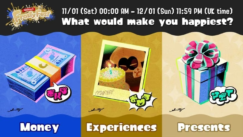 Новий Splatfest у Splatoon 3 відбудеться 11–12 січня