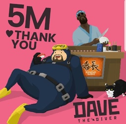 Продажі Dave the Diver сягнули 5 мільйонів копій