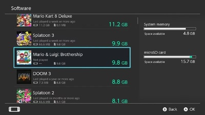 Mario & Luigi: Brothership займе 9.8 ГБ на Nintendo Switch