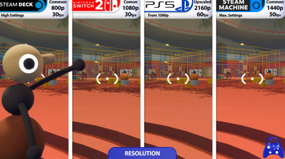 Порівняння графіки Big Walk на Switch 2, PS5 та Steam Deck