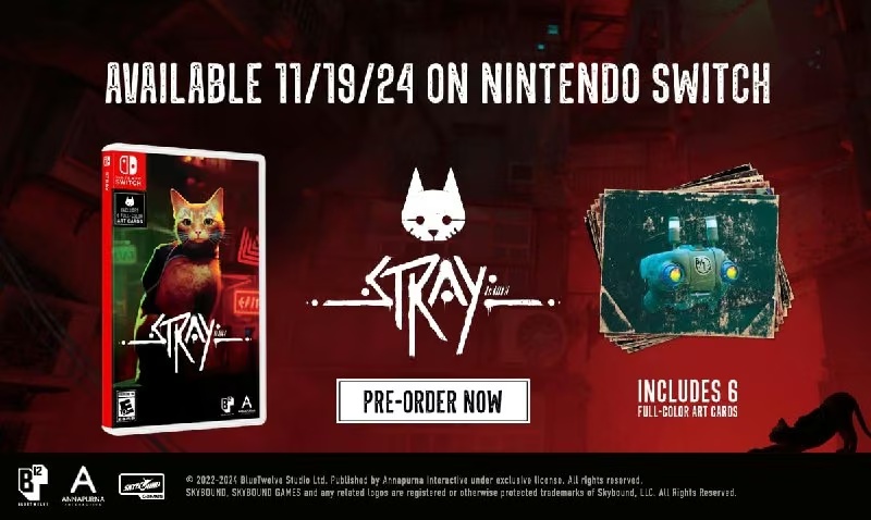 Stray виходить на Nintendo Switch 19 листопада: деталі релізу