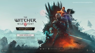 The Witcher 3 Remastered will be released on Switch 2 in September 2026, with a new expansion coming in 2027