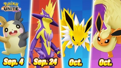 Morpeko, Toxtricity, Flareon, and Jolteon to Join Pokémon UNITE