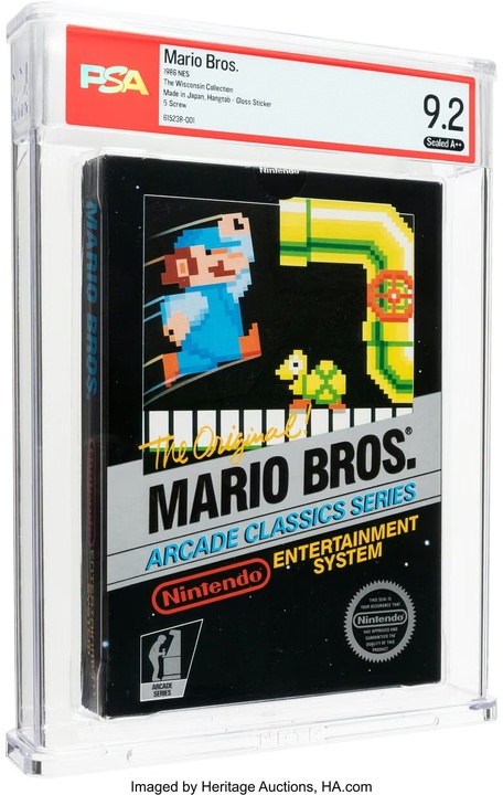 Рідкісний запечатаний картридж Mario Bros. проданий за $450 тисяч