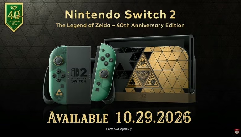 Анонсовано Switch 2 у стилі The Legend of Zelda, Pro Controller та чохол