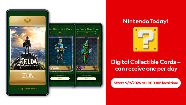 The Legend of Zelda Digital Cards to Appear in the Nintendo Today! App