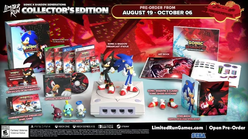 Колекційне видання Sonic x Shadow Generations за $250