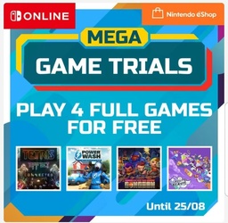 Безкоштовні ігри для підписників Nintendo Switch Online до 25 серпня