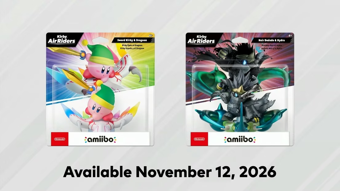 Оголошено дату виходу нових amiibo для Kirby Air Riders — вони стануть останніми