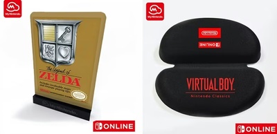 My Nintendo Adds Zelda Metal Display and Virtual Boy Case for Switch Online Subscribers
