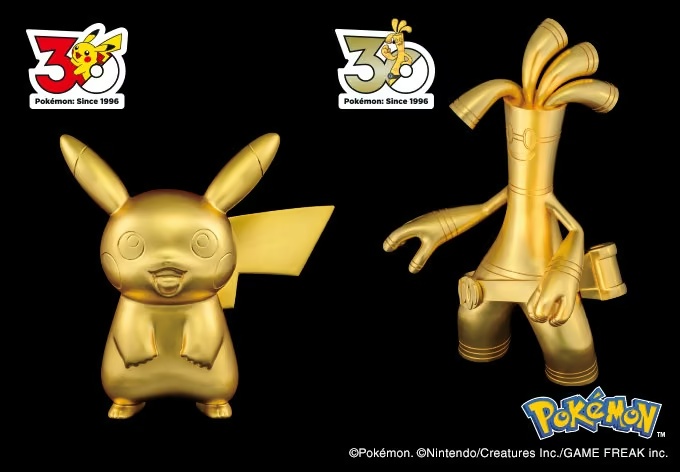 The Pokémon Company анонсувала золоті статуетки Пікачу та Ґолденго