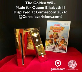 Золоту Wii для королеви Єлизавети ІІ покажуть на Gamescom 2024